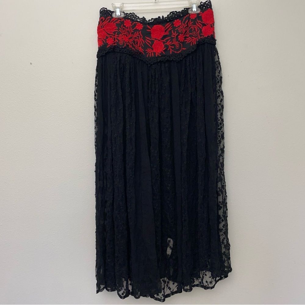 Free People Rare Lace Maxi Skirt